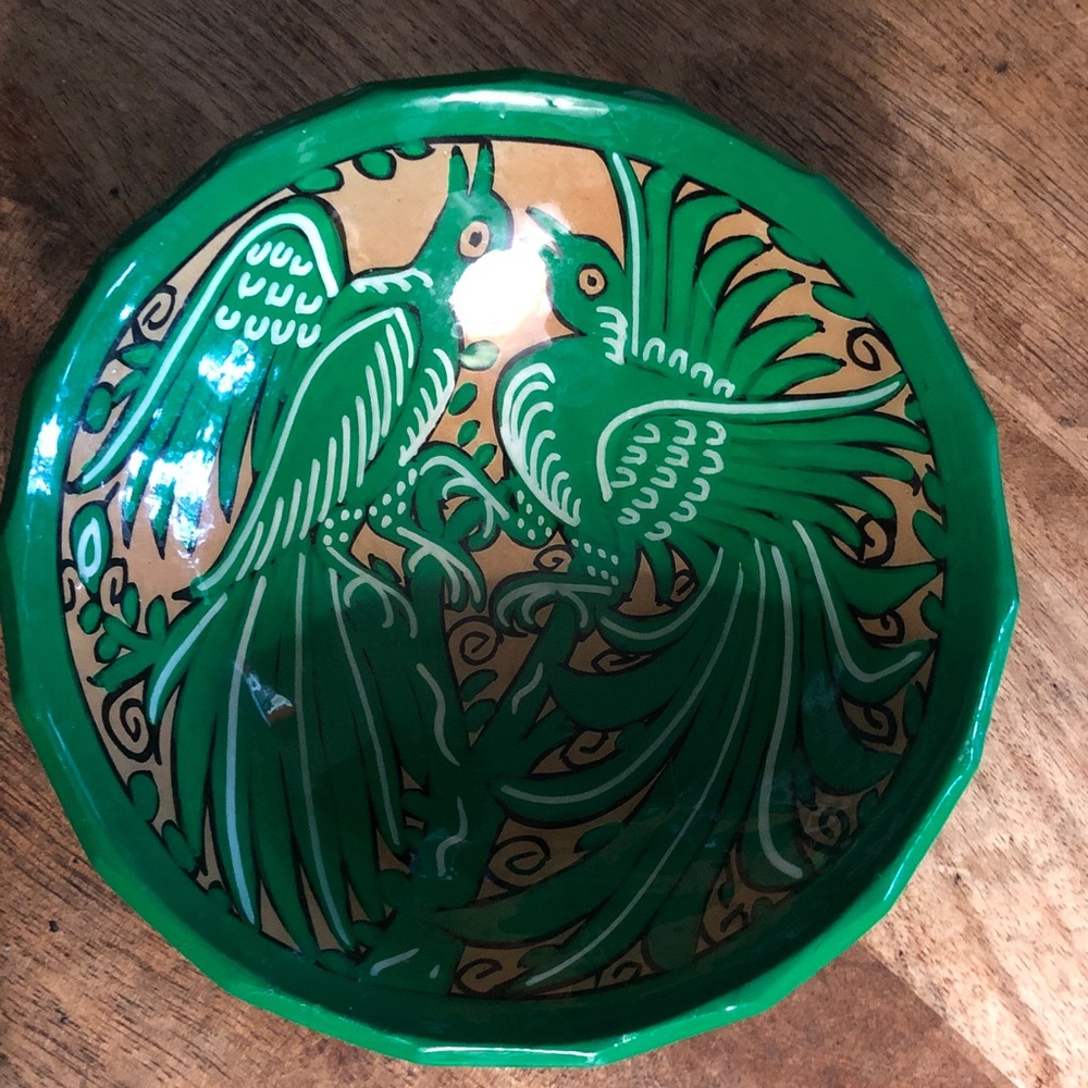 Hand-Painted Thunderbirds Bowl